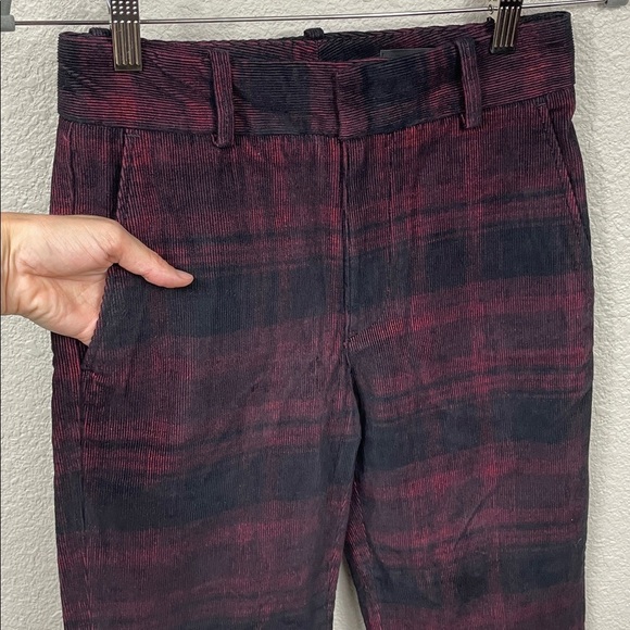 New AG Adriano Goldschmied The Elvie High Rise Crop Trouser Pant Plaid Sz 25 - Picture 5 of 14